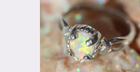 Light opal ring
